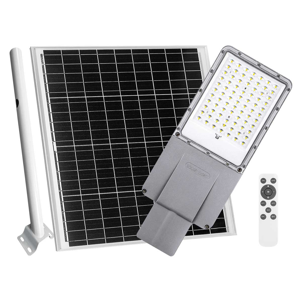 Mini Estaca Reflector 50 Led Luz Solar Exterior Blanco Frio